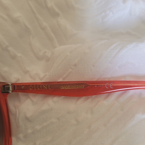 CÉLINE Red flat top sunglasses - Picture 3 of 3